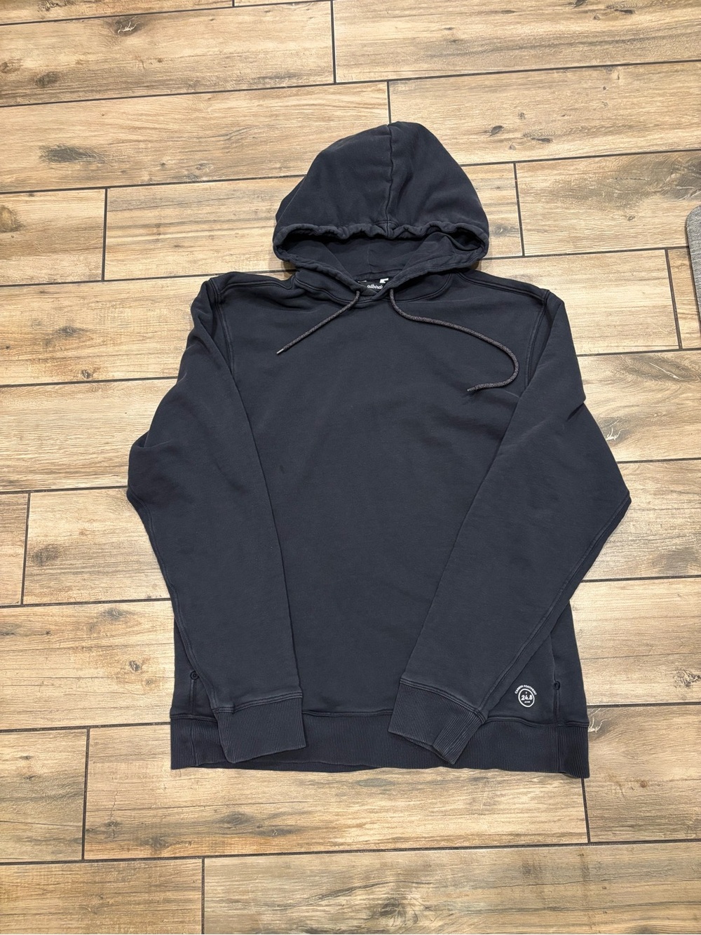 Allbirds Heavyweight Carbon Footprint Solid Black Hoodie Sweatshirt Size L